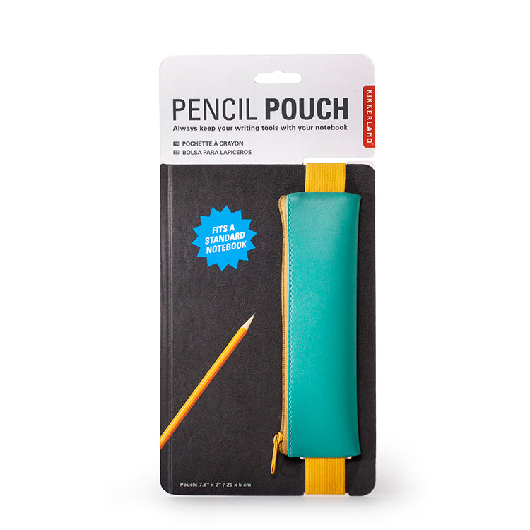 Kikkerland Pencil Pouch Federmäppchen Gummiband Reißverschluss
