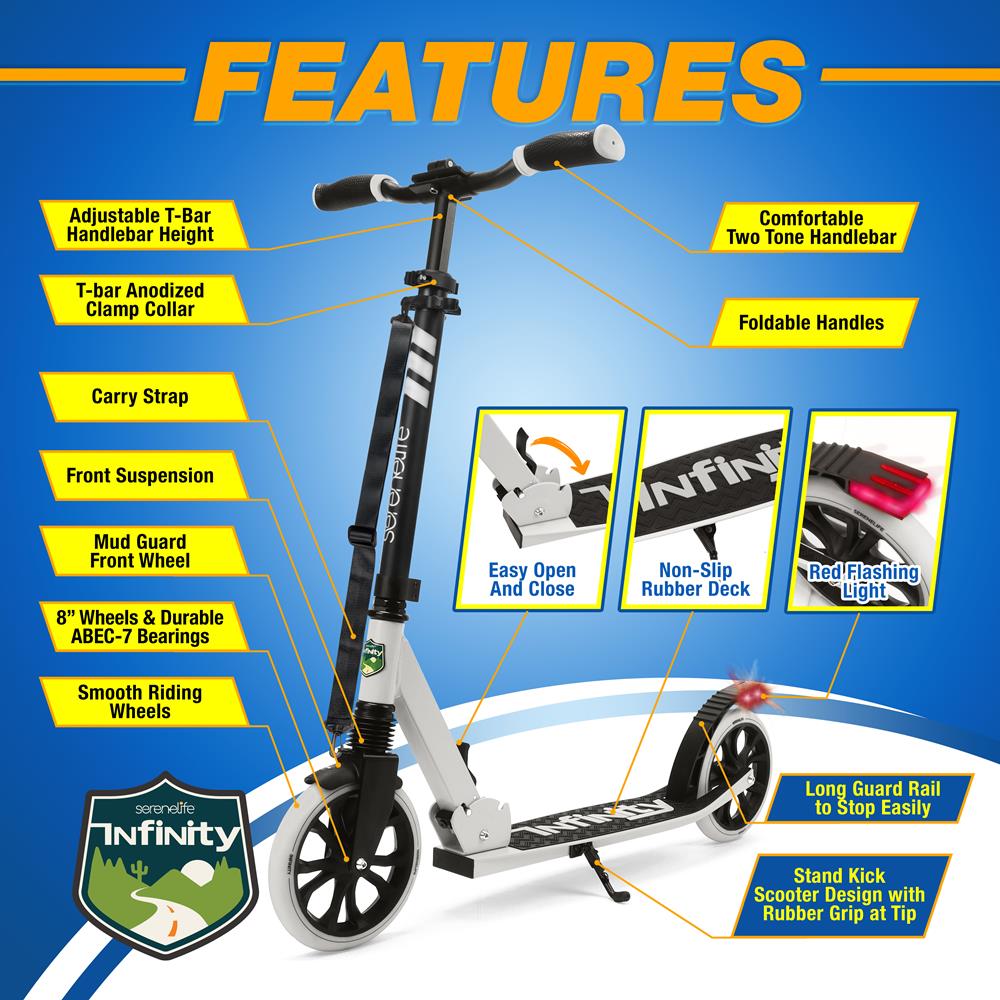 Serenelife Scooters Kick Scooter Tretroller klappbar Erwachsene