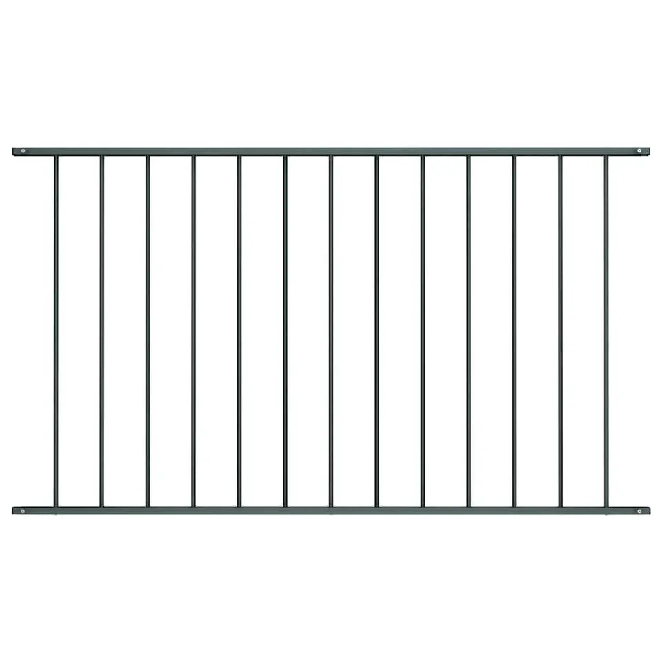 vidaXL Heim & Garten Zaunelement Stahl 1,63x1 m Anthrazit