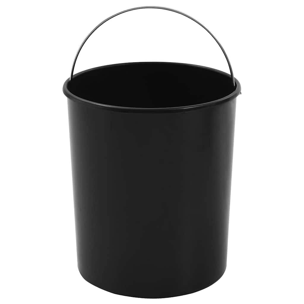 vidaXL Heim & Garten Einbau-Mülleimer 8 L schwarz Edelstahl