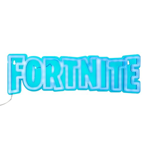 Paladone Fortnite Logo Neon Lampe 40 cm blau USB