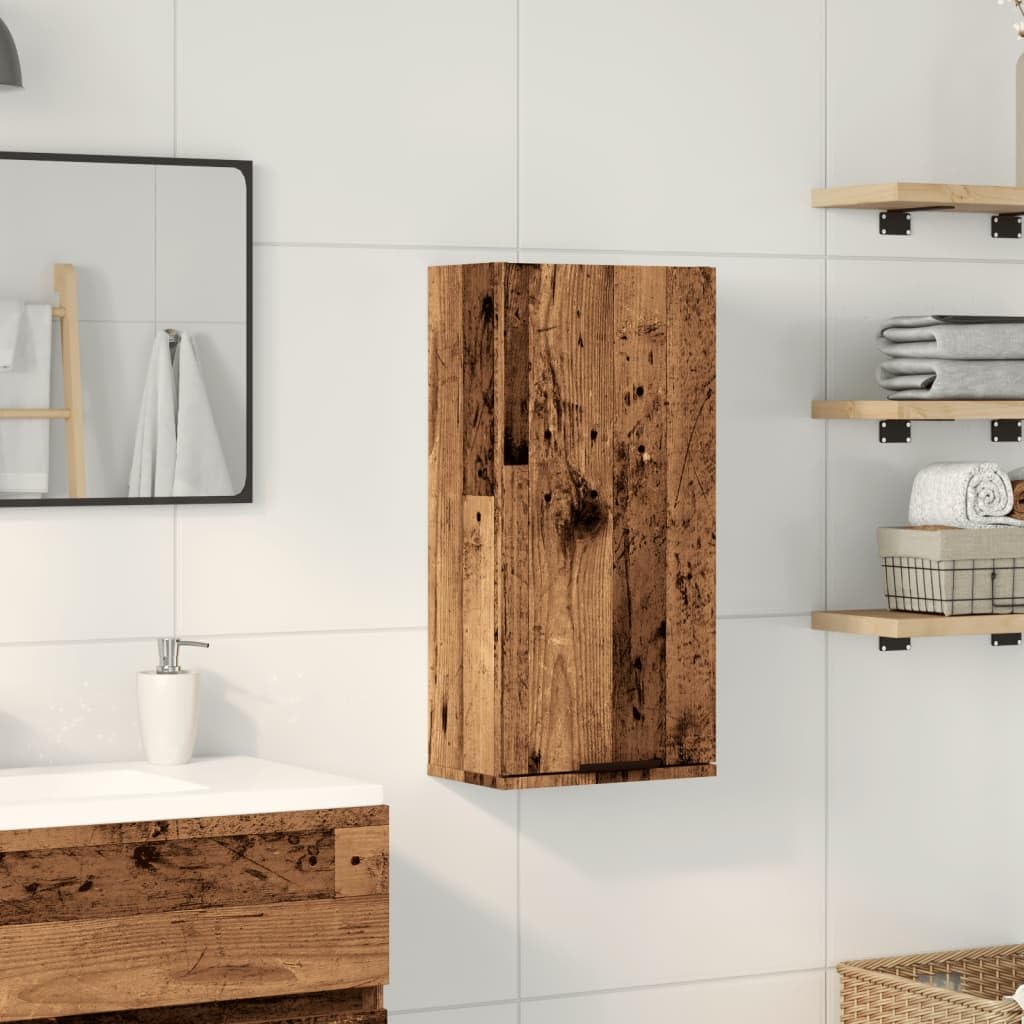 vidaXL Wand-Badschrank Artisan-Eiche 32x20x67 cm mit Tür