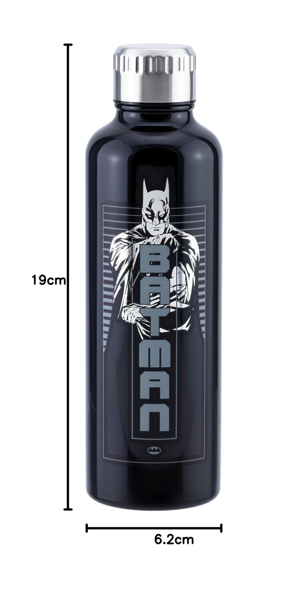 Paladone Batman Trinkflasche Edelstahl schwarz 500 ml Joker