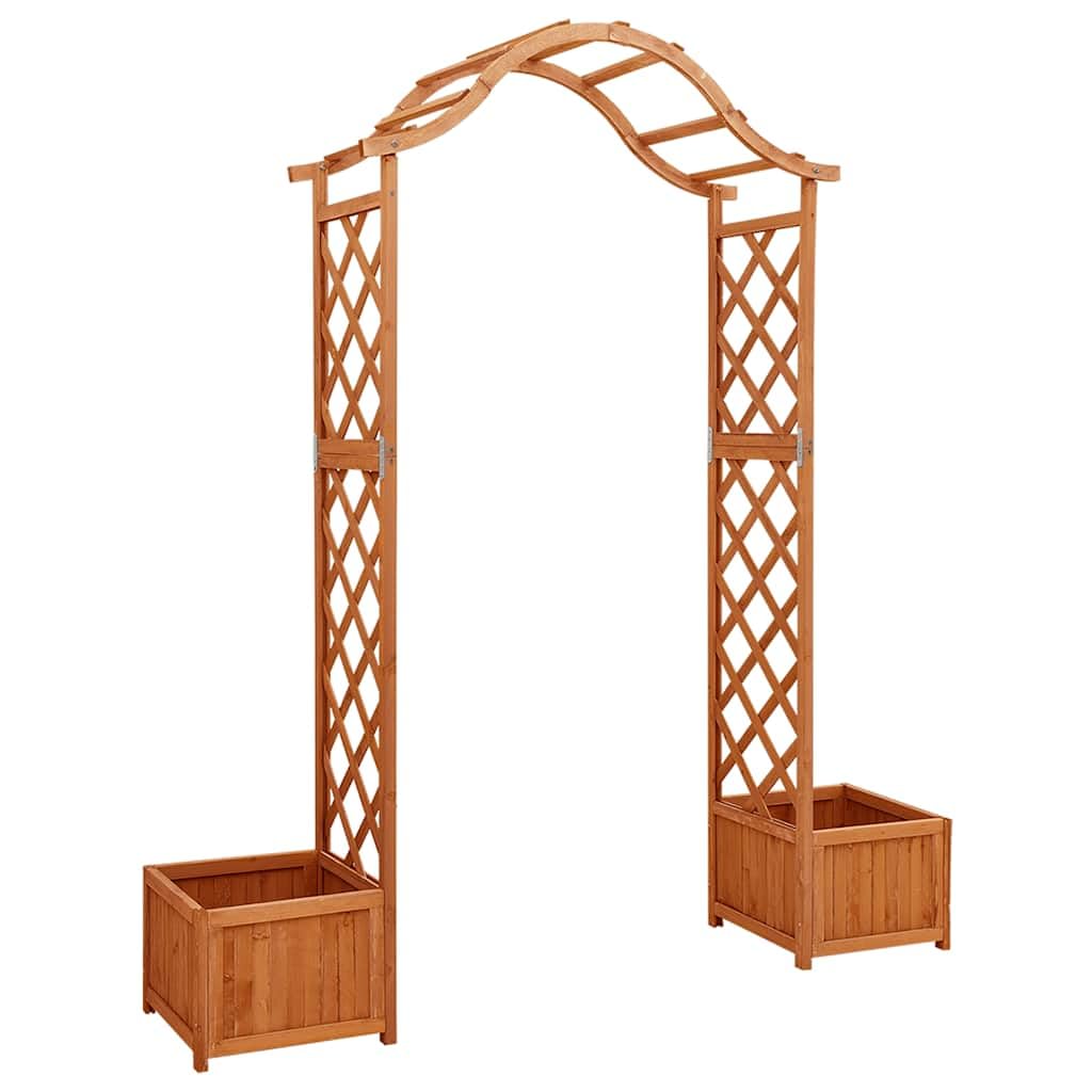 vidaXL Rosenbogen Tannenholz 175x40x204 cm Pergola braun