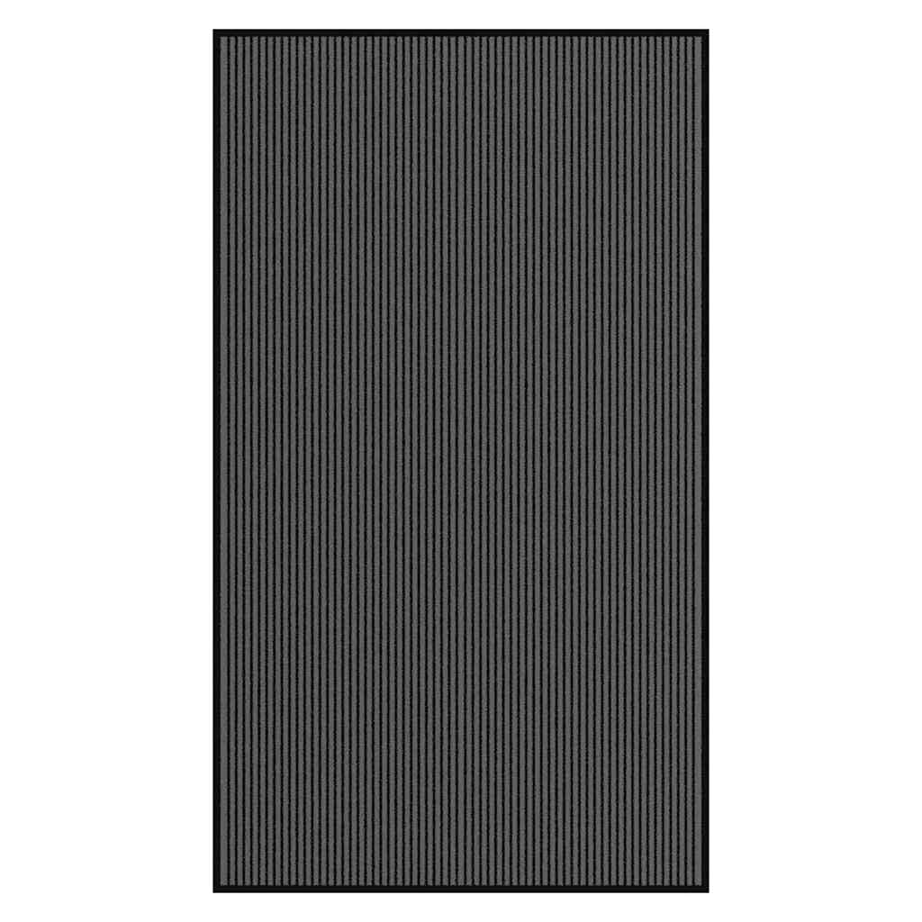 vidaXL Fußmatte 60x90 cm Polypropylen schwarz rechteckig
