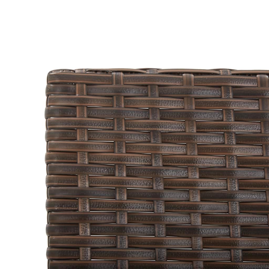 vidaXL Heim & Garten Gartenbank Braun 176 cm Rattan Liege