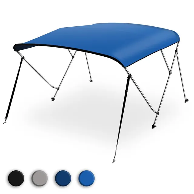 Serenelife Bimini Top SLBT3RB854 Bootverdeck Blau 600D wasserdicht