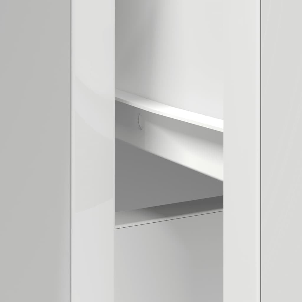 vidaXL Möbel Sideboard Weiß 101x35x76 cm mit Schublade