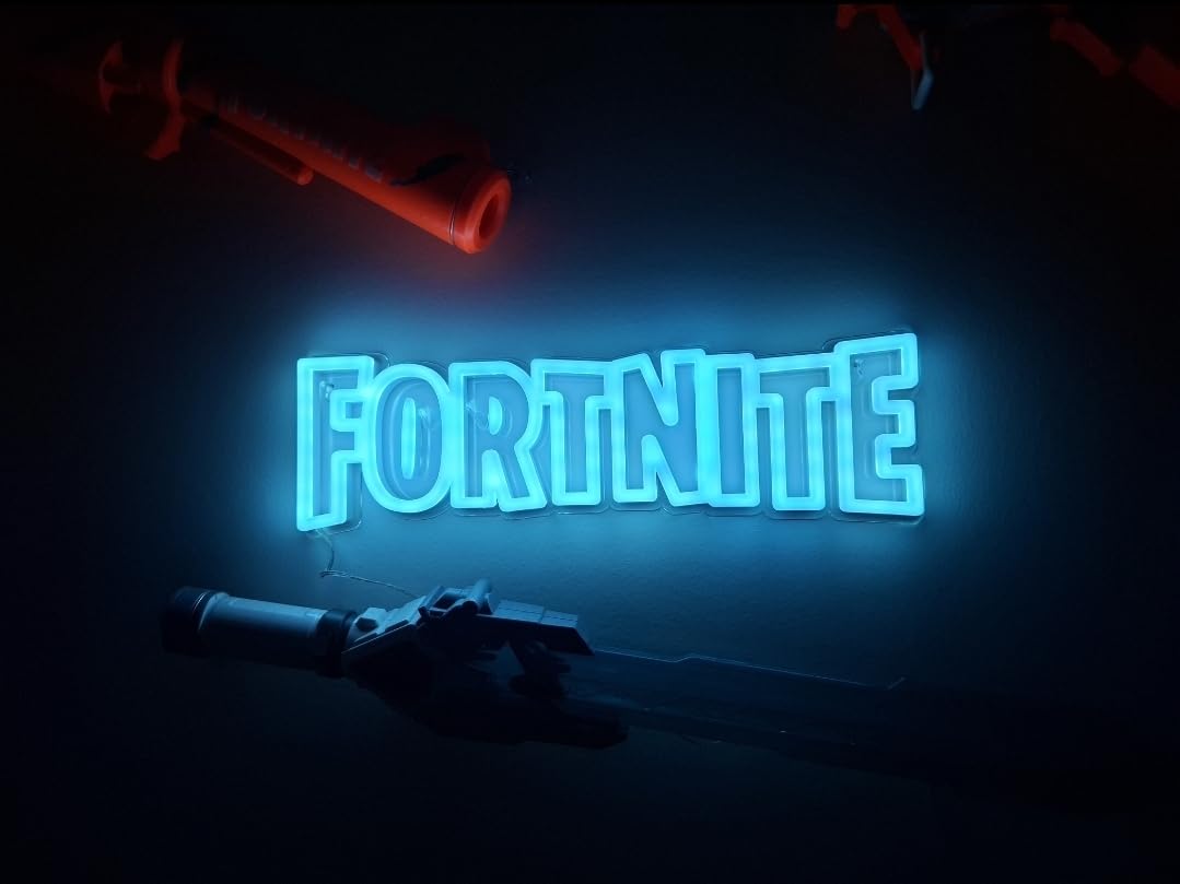 Paladone Fortnite Logo Neon Lampe 40 cm blau USB