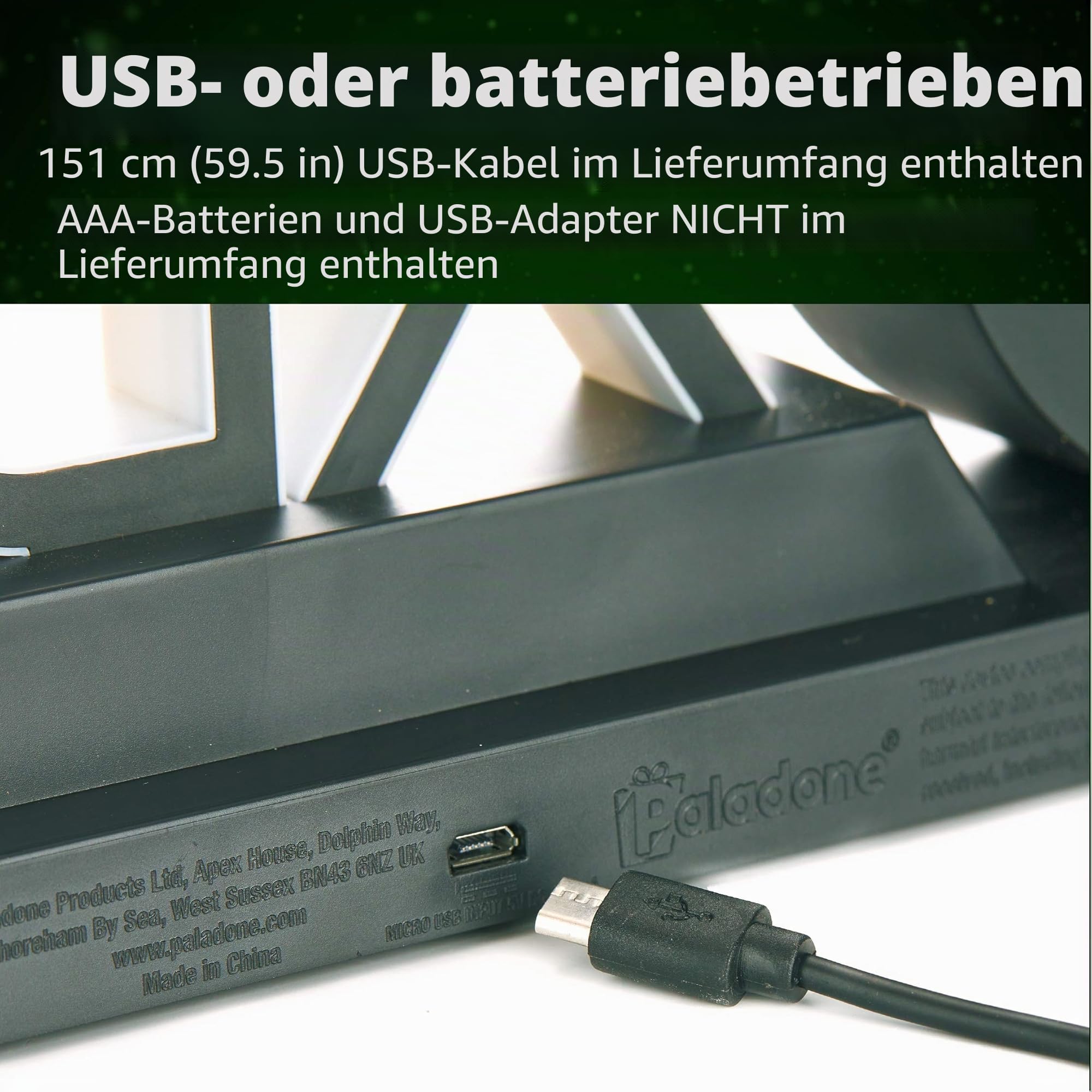 Paladone Xbox Icons Licht Lampe 30 cm USB grün