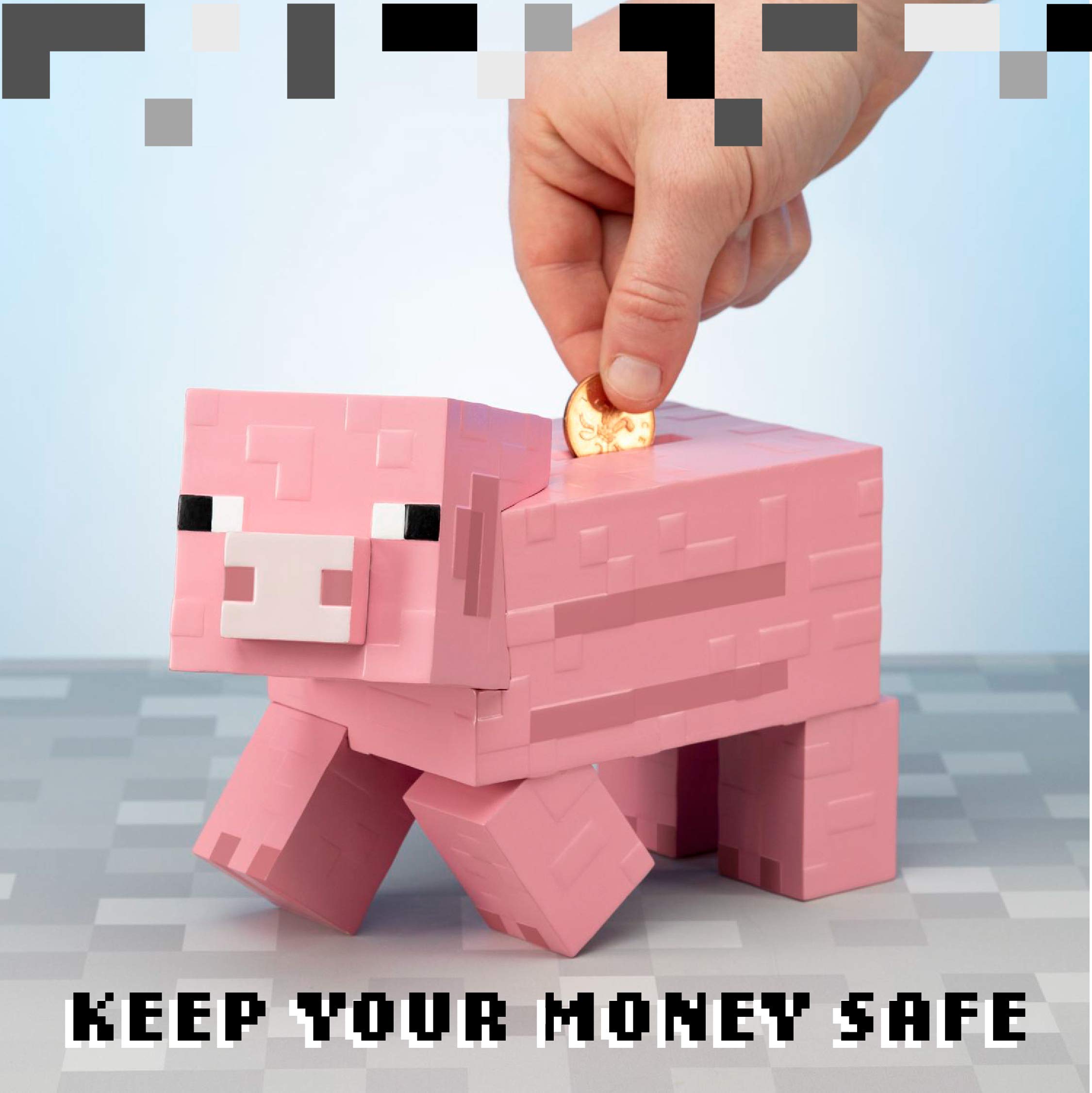 Paladone Homeware Minecraft Sparschwein Schwein rosa 19 cm
