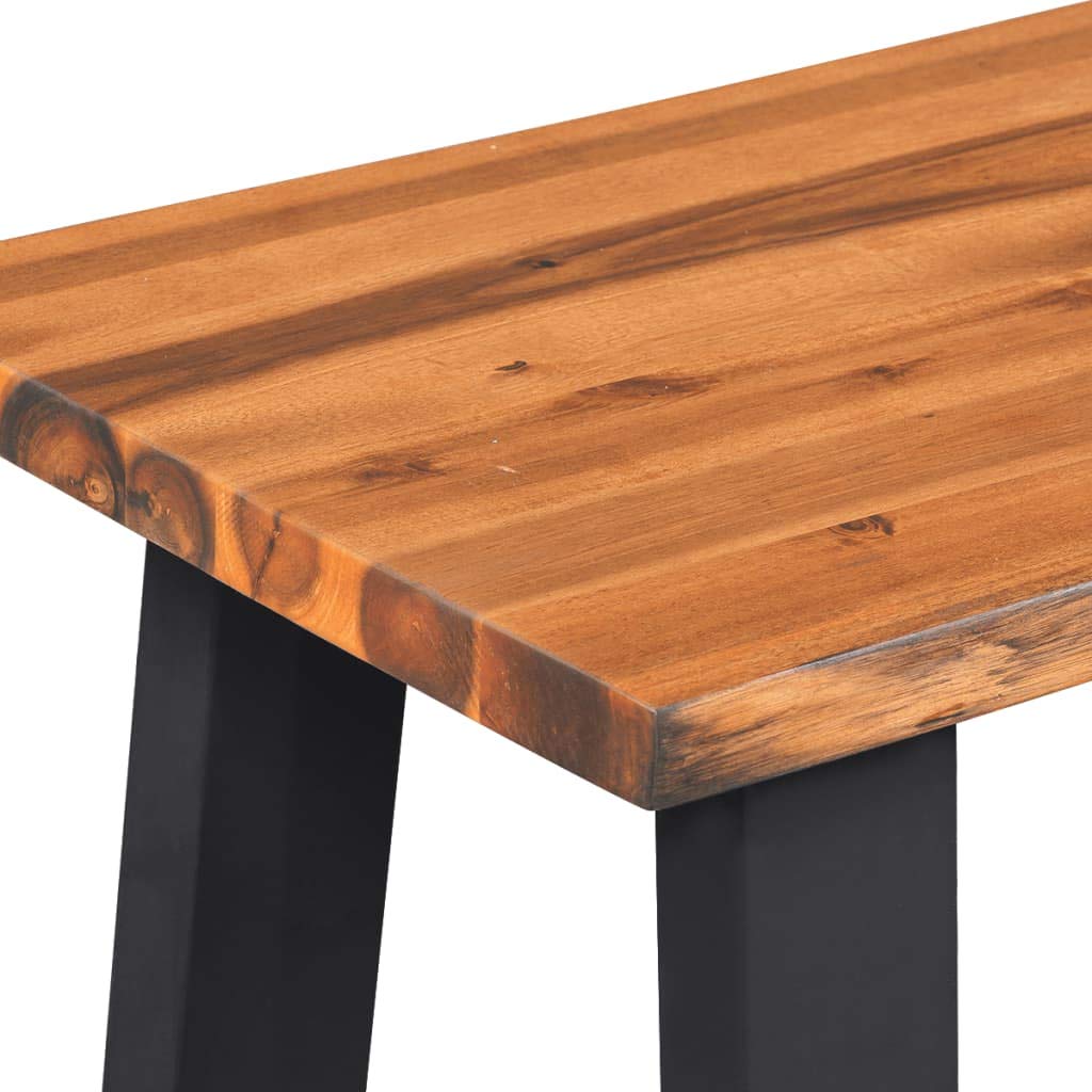 vidaXL Möbel Sitzbank Akazienholz massiv 145 cm