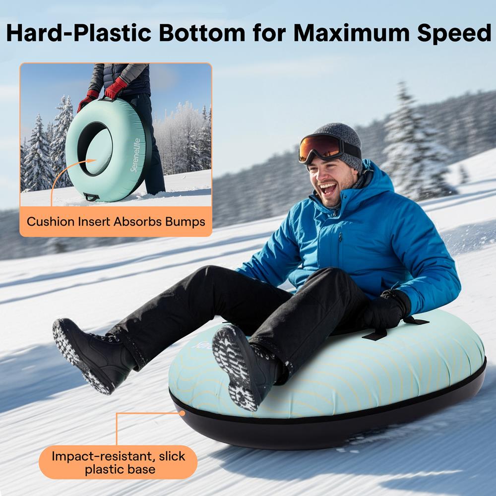 Serenelife Kids Play Schneereifen 40 Zoll Blau 113 kg