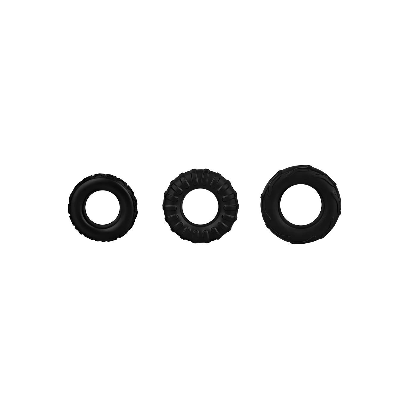 EIS Penisring-Set Silikon 3-teilig 50 mm 3 Designs