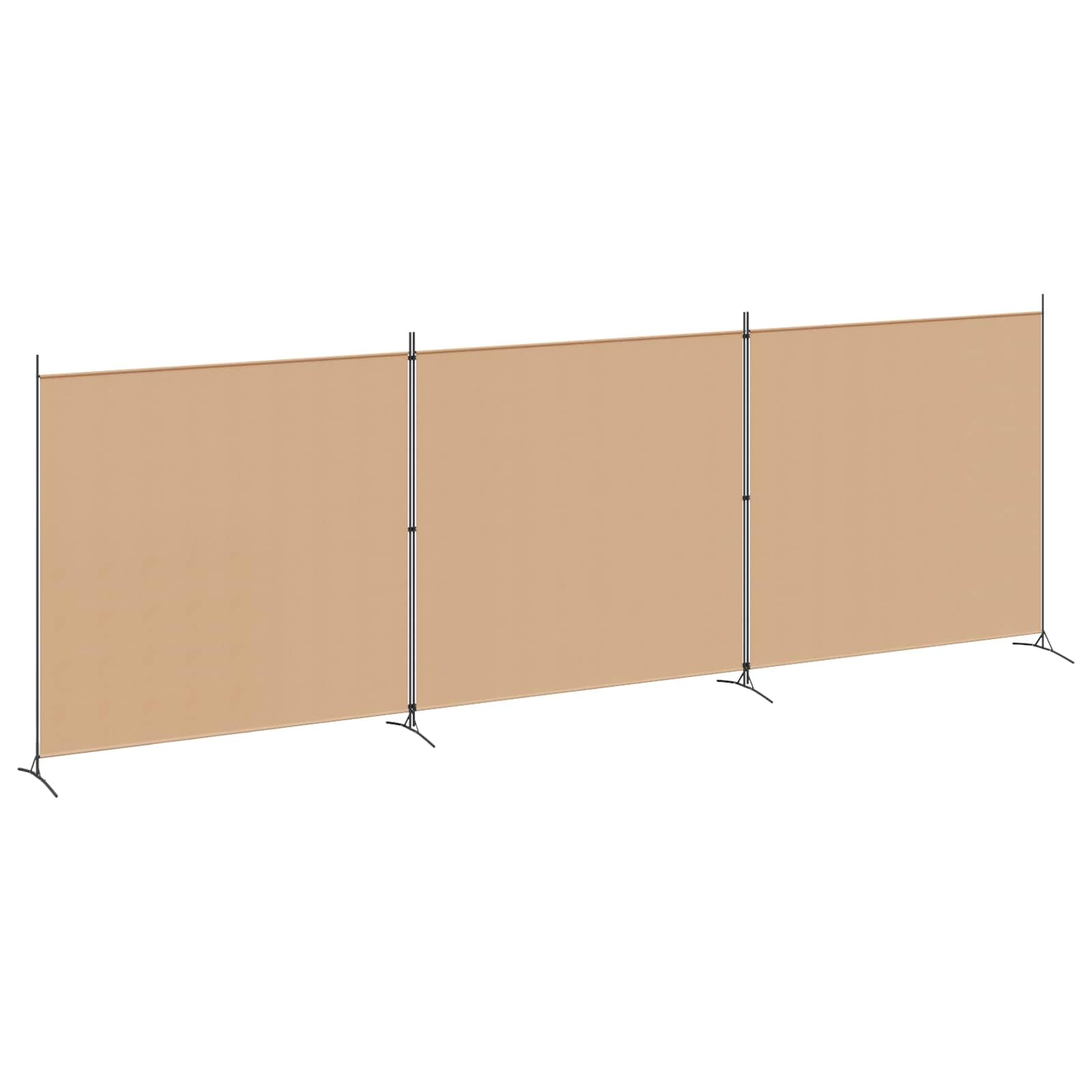 vidaXL Heim & Garten Raumteiler 175x180 cm cream Stoff