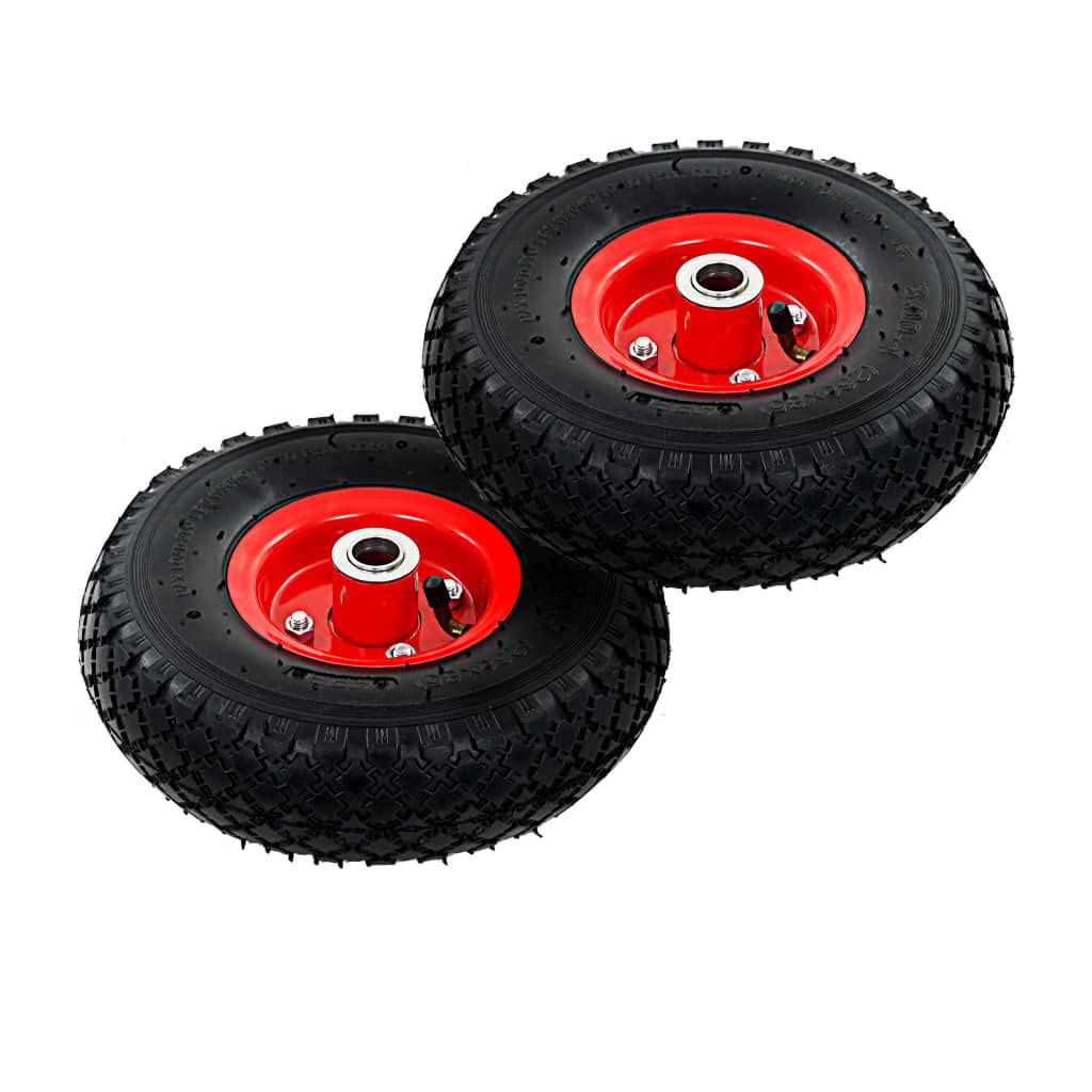 vidaXL Sackkarrenräder Gummi 3,00-4 245x82 mm 2 Stk pannensicher