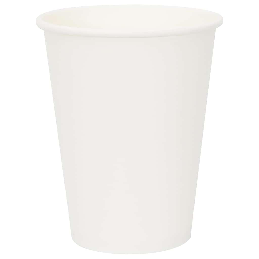 vidaXL Pappbecher 300ml Weiß 1000 Stk. Einweg auslaufsicher