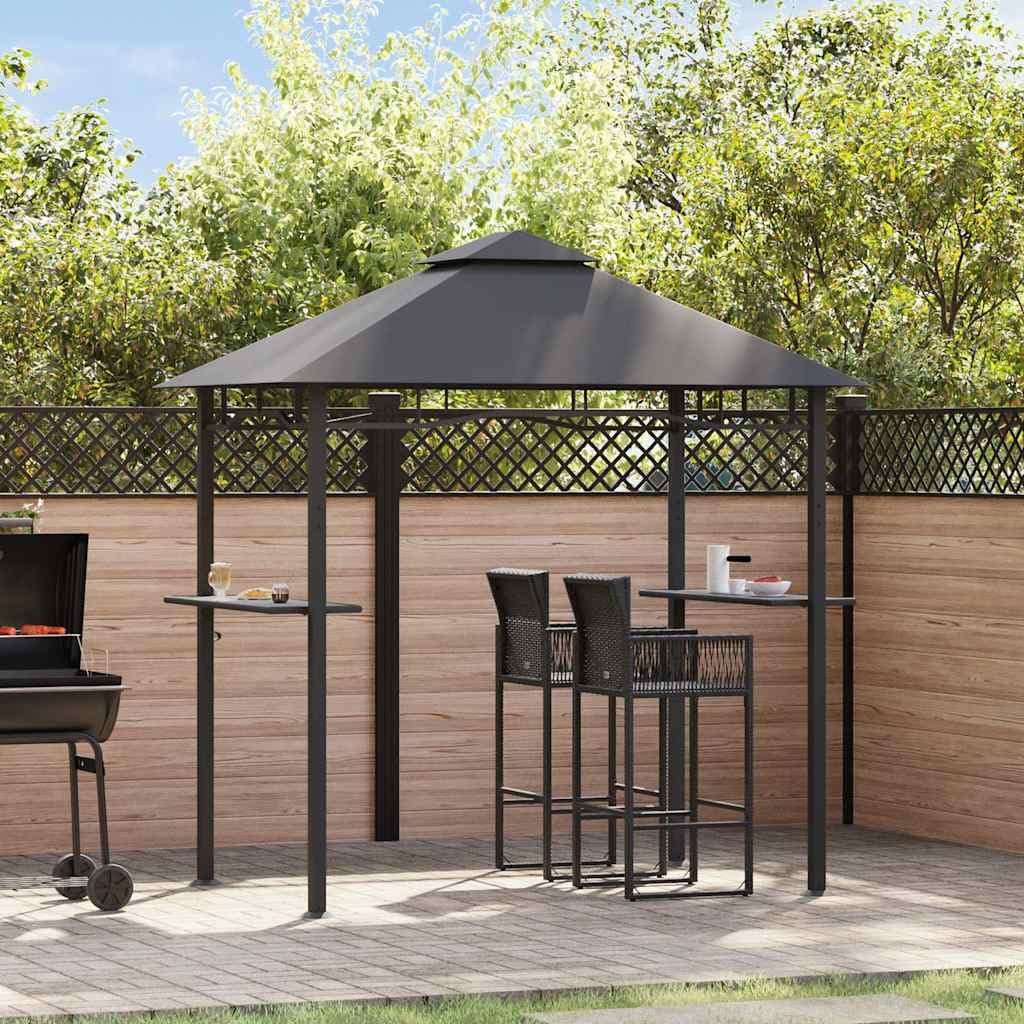 vidaXL Heim & Garten BBQ Pavillon 240x150x255cm Anthrazit Stahl