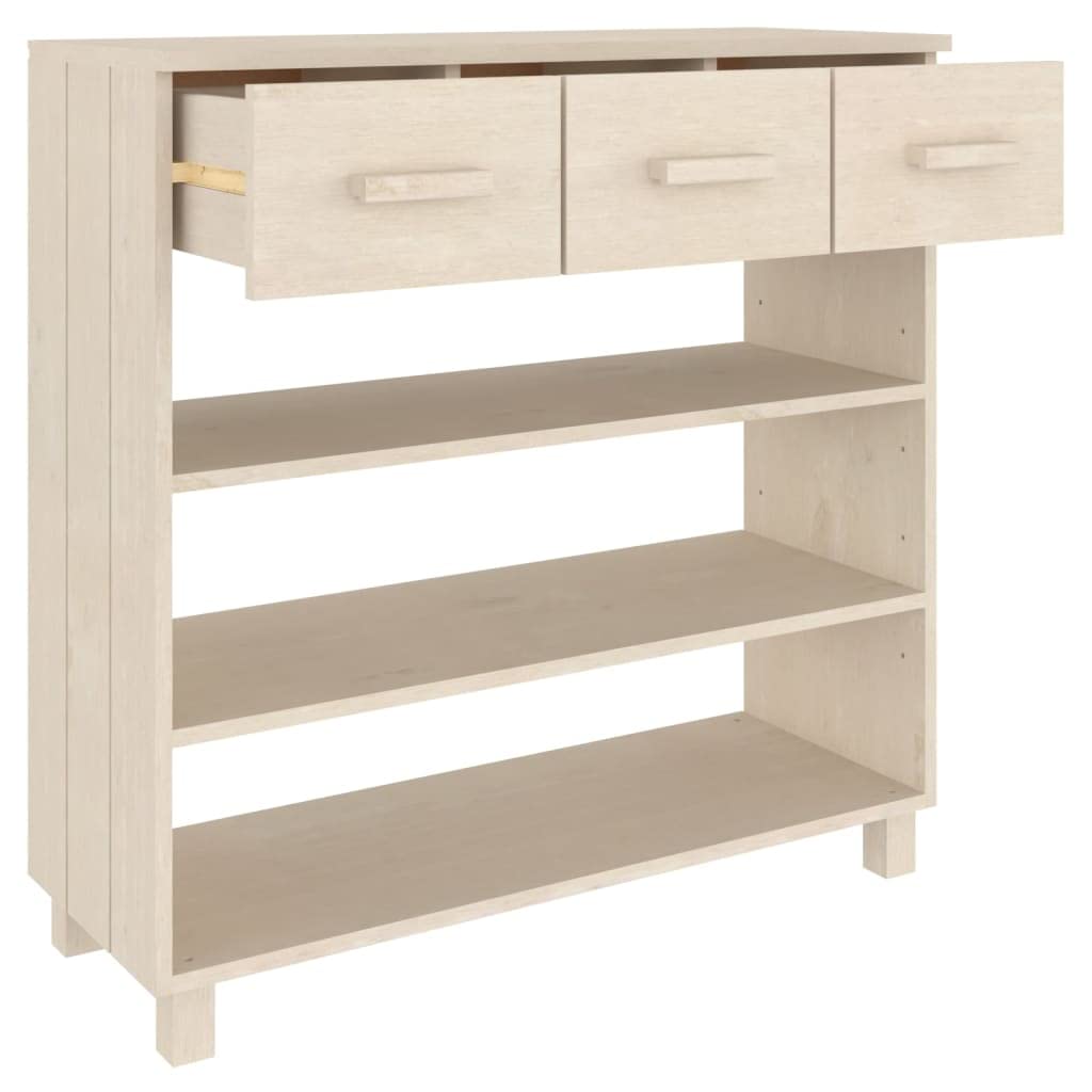 vidaXL Konsolentisch HAMAR 90x35x90 cm honigbraun Kiefer