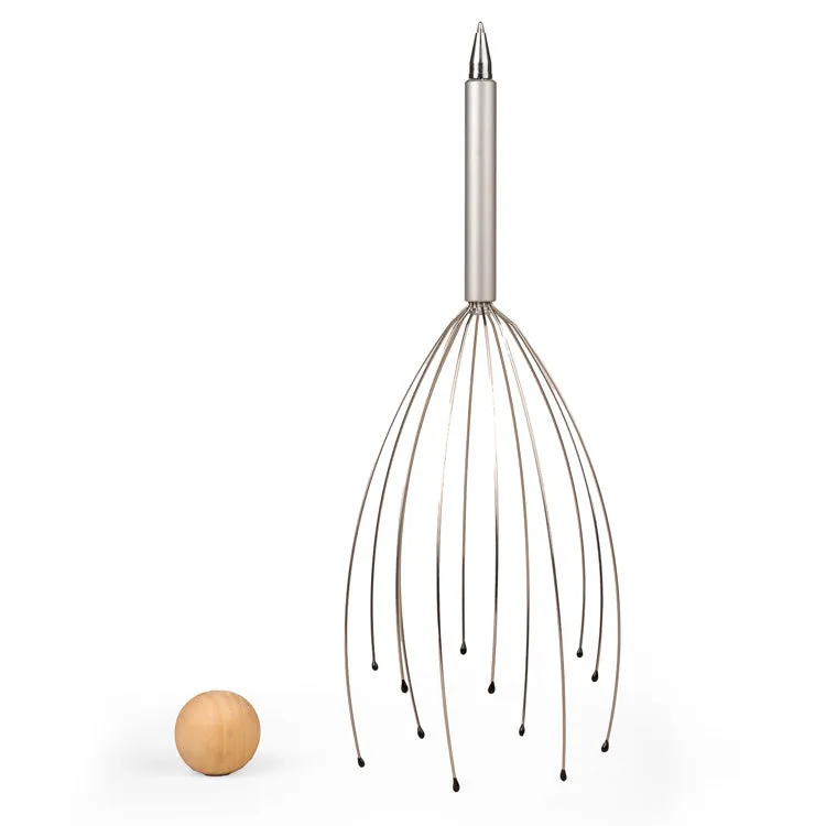 Kikkerland Head Massager Pen Kugelschreiber mit Kopfmassage