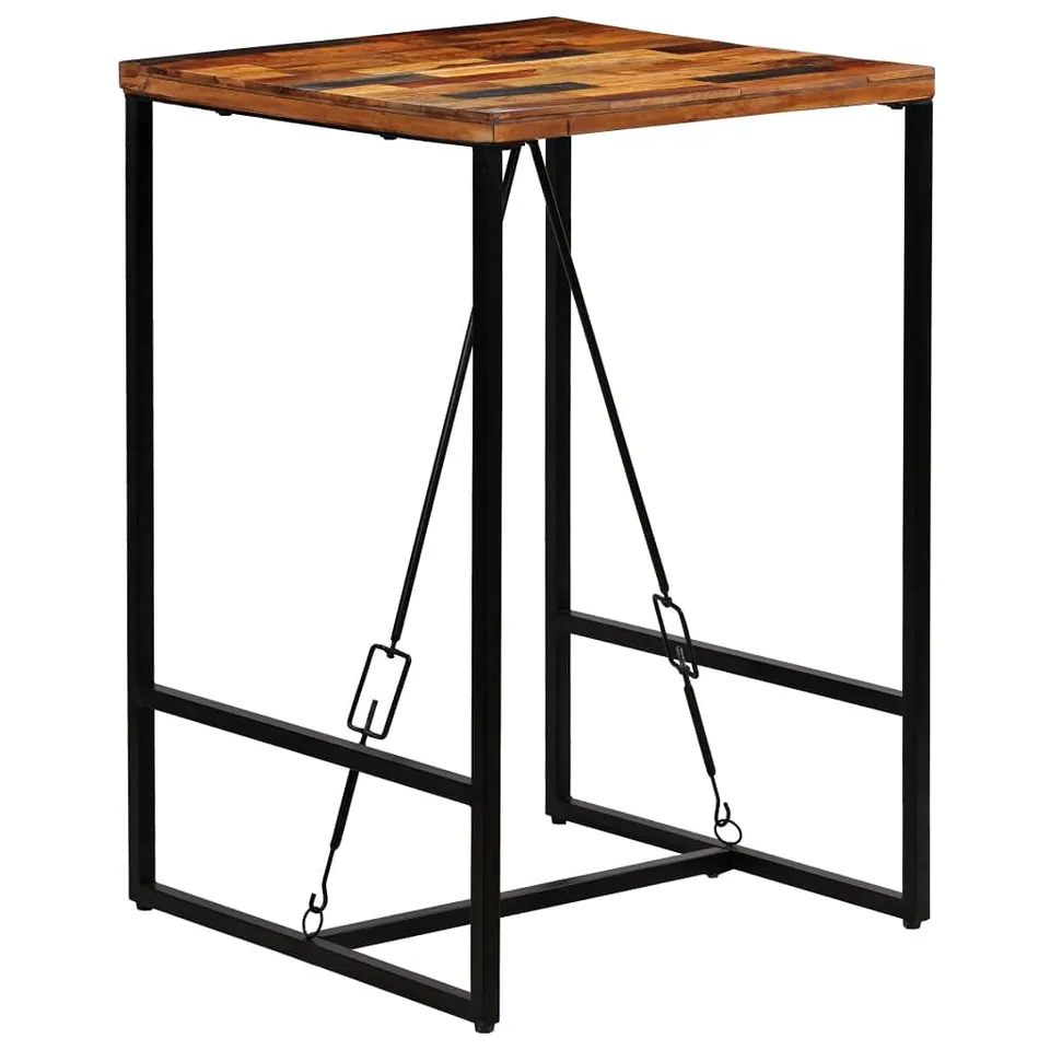 vidaXL Bartisch Altholz massiv 70x70x106 cm Stehtisch