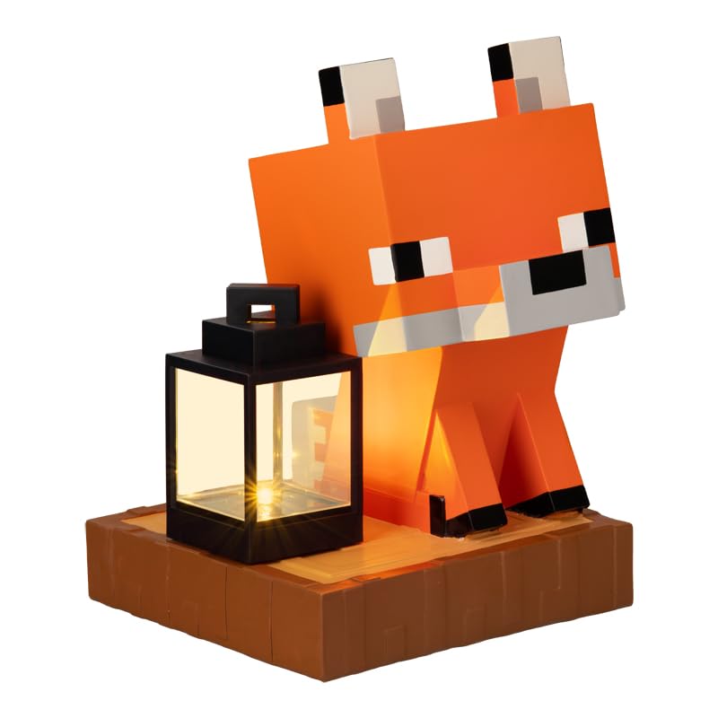 Paladone Minecraft Fox Gnome Light Solar Gartenleuchte 26 cm