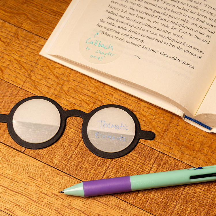 Kikkerland Glasses Sticky Notes Haftnotizen Brille transparent