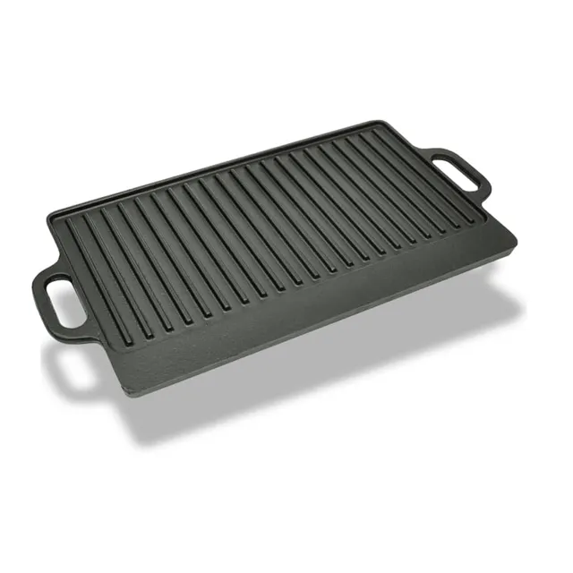 vidaXL Heim & Garten Grillplatte Gusseisen 50x23 cm