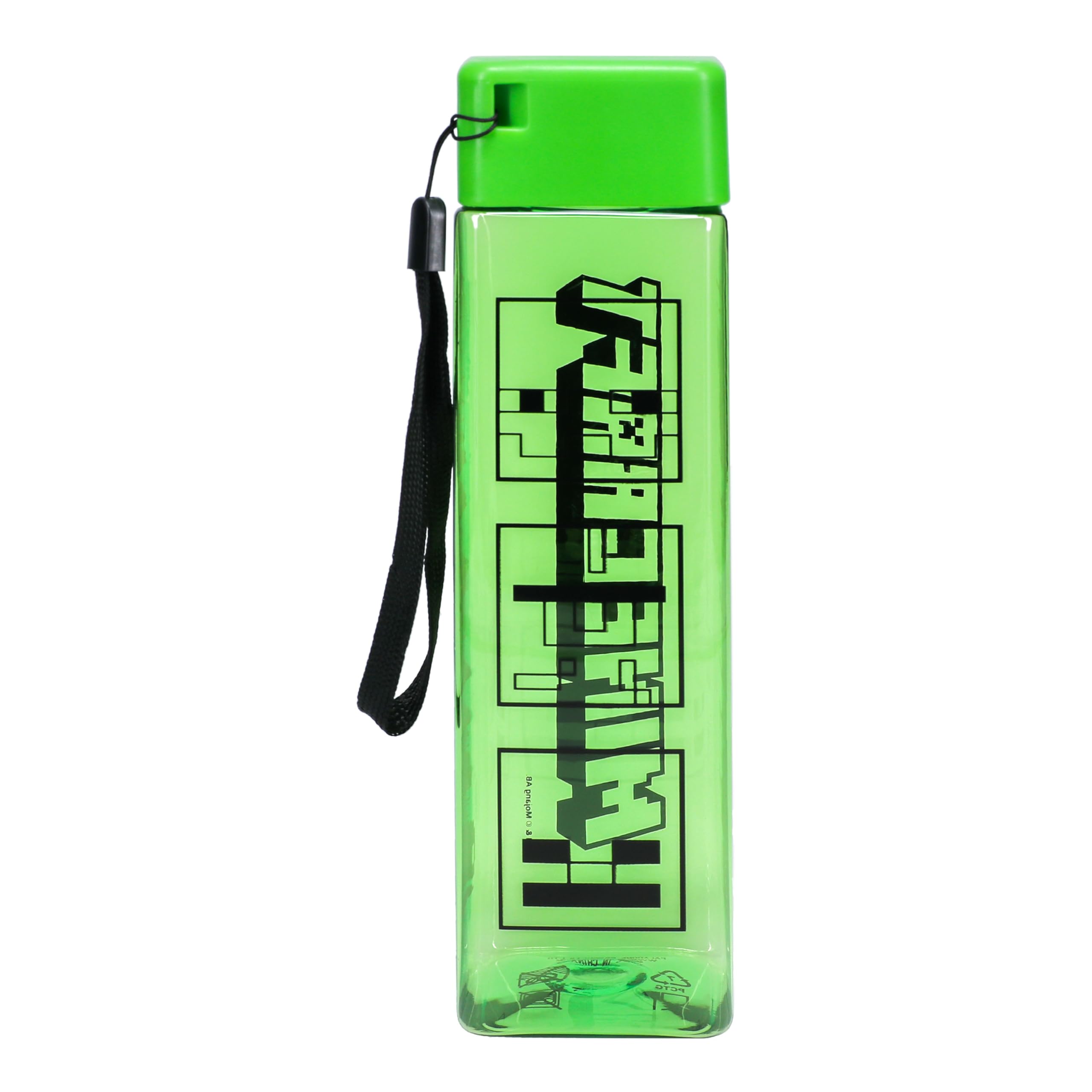 Paladone Minecraft Wasserflasche 500ml Quadratisch Kunststoff