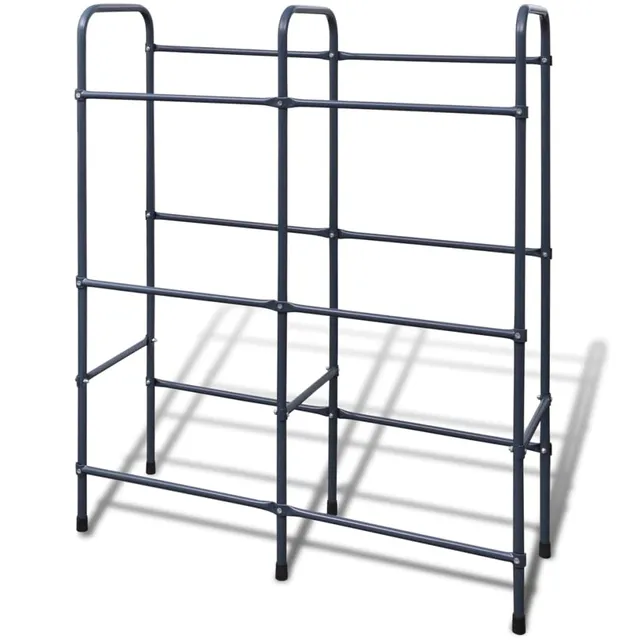 vidaXL Heim & Garten Stahlregal für 6 Kisten Metall