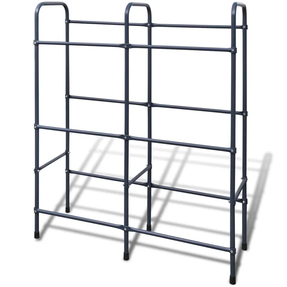 vidaXL Heim & Garten Stahlregal für 6 Kisten Metall