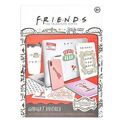 Paladone Friends Gadget Decals 4 Blatt wasserfest