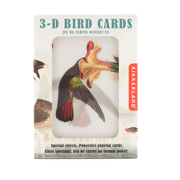 Kikkerland Play 3-D Bird Spielkarten Pokerformat Audubon