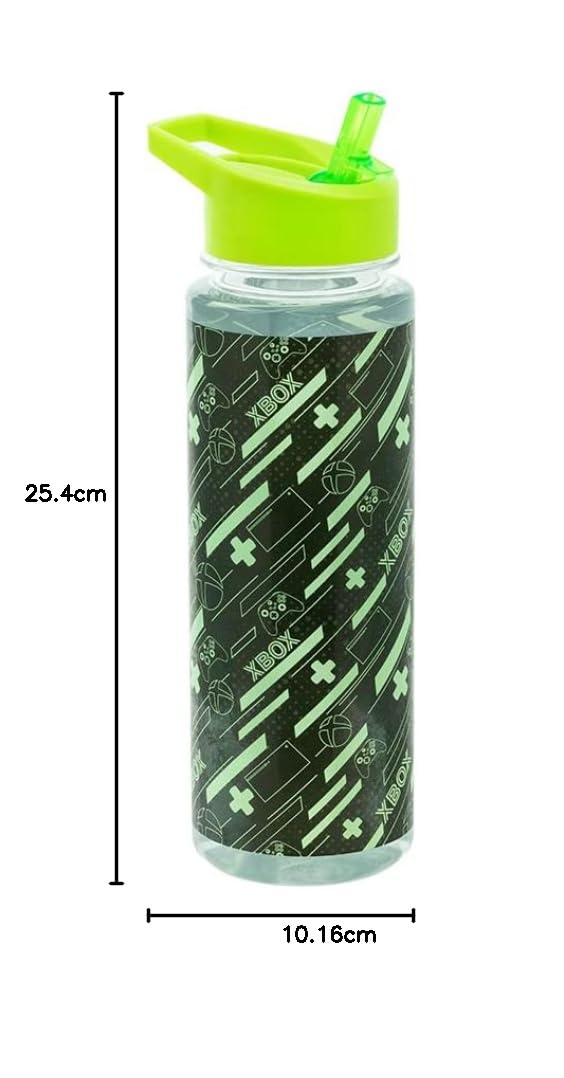 Paladone Xbox Farbwechsel Trinkflasche 650 ml mit Strohhalm