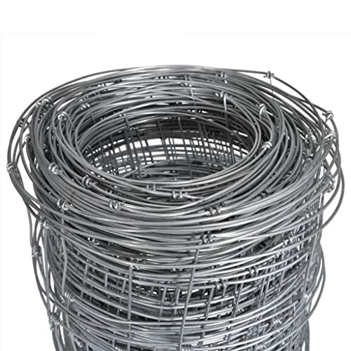 vidaXL Gartenzaun Verzinkt Stahl Silber 50x0,8m