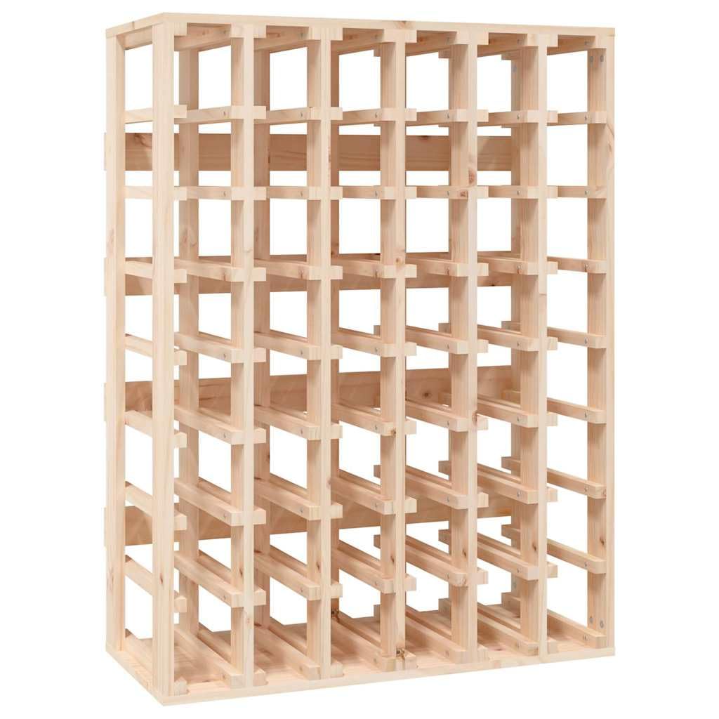 vidaXL Weinregal 48 Flaschen Massivholz Kiefer 70x33x94 cm