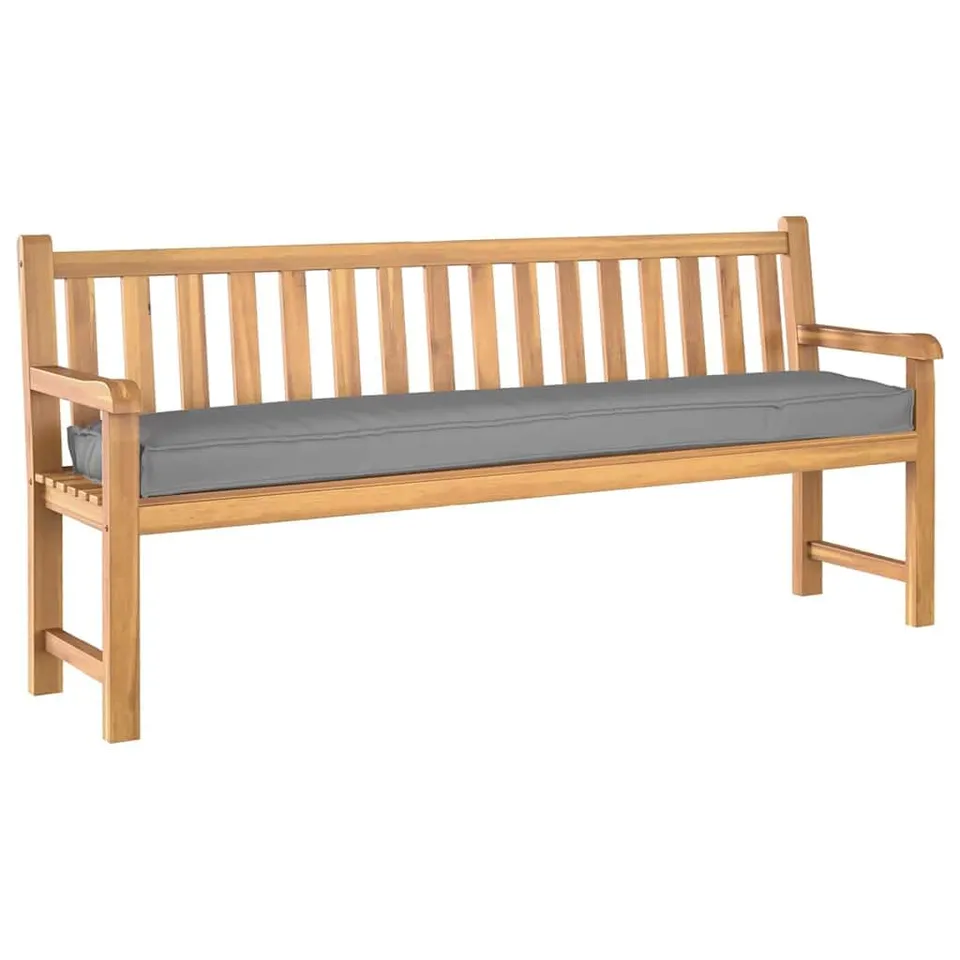 vidaXL Palettenkissen Grau 200x40x8 cm Oxford-Stoff