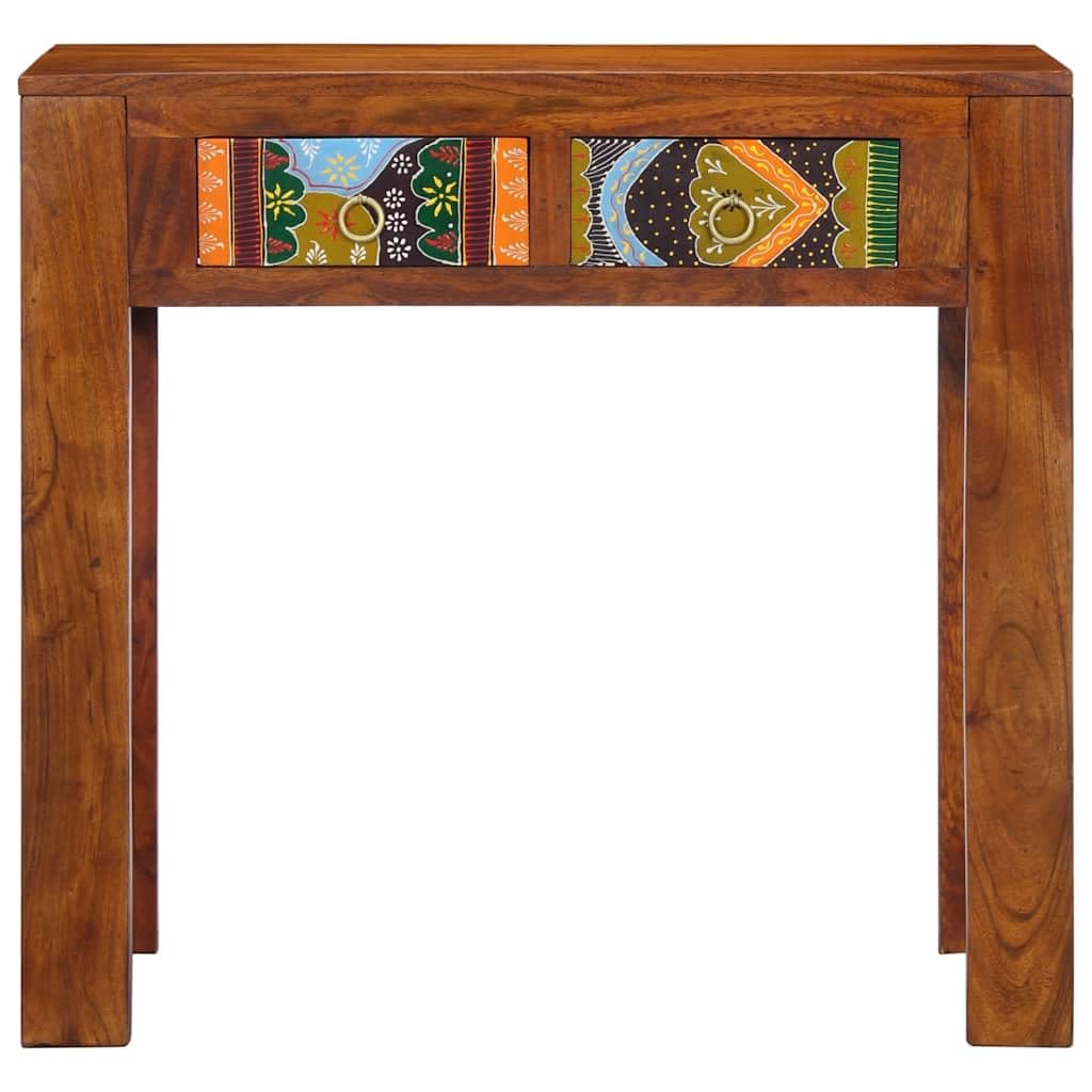 vidaXL Konsolentisch 80x35x75 cm Akazie Flurtisch 80 cm Holz