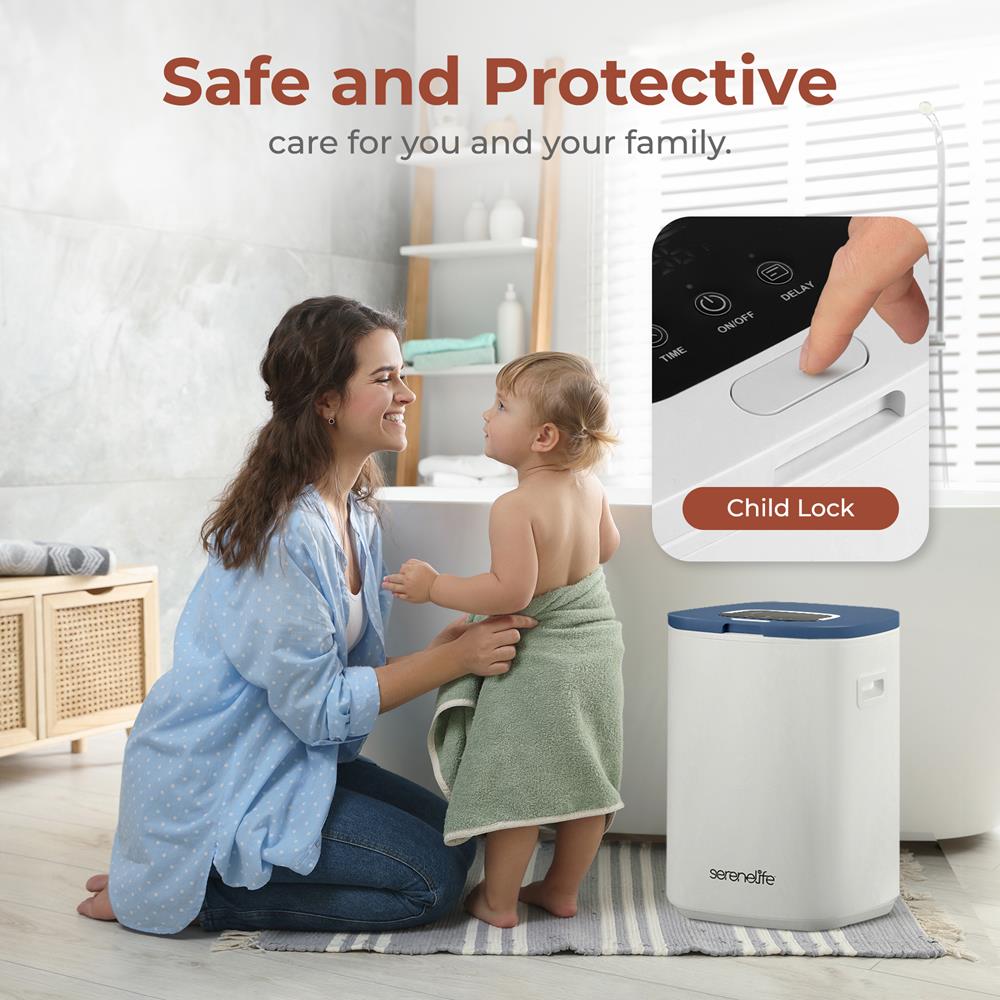 Serenelife Towel Warmers Handtuchwärmer Eimer Blau 23L Timer