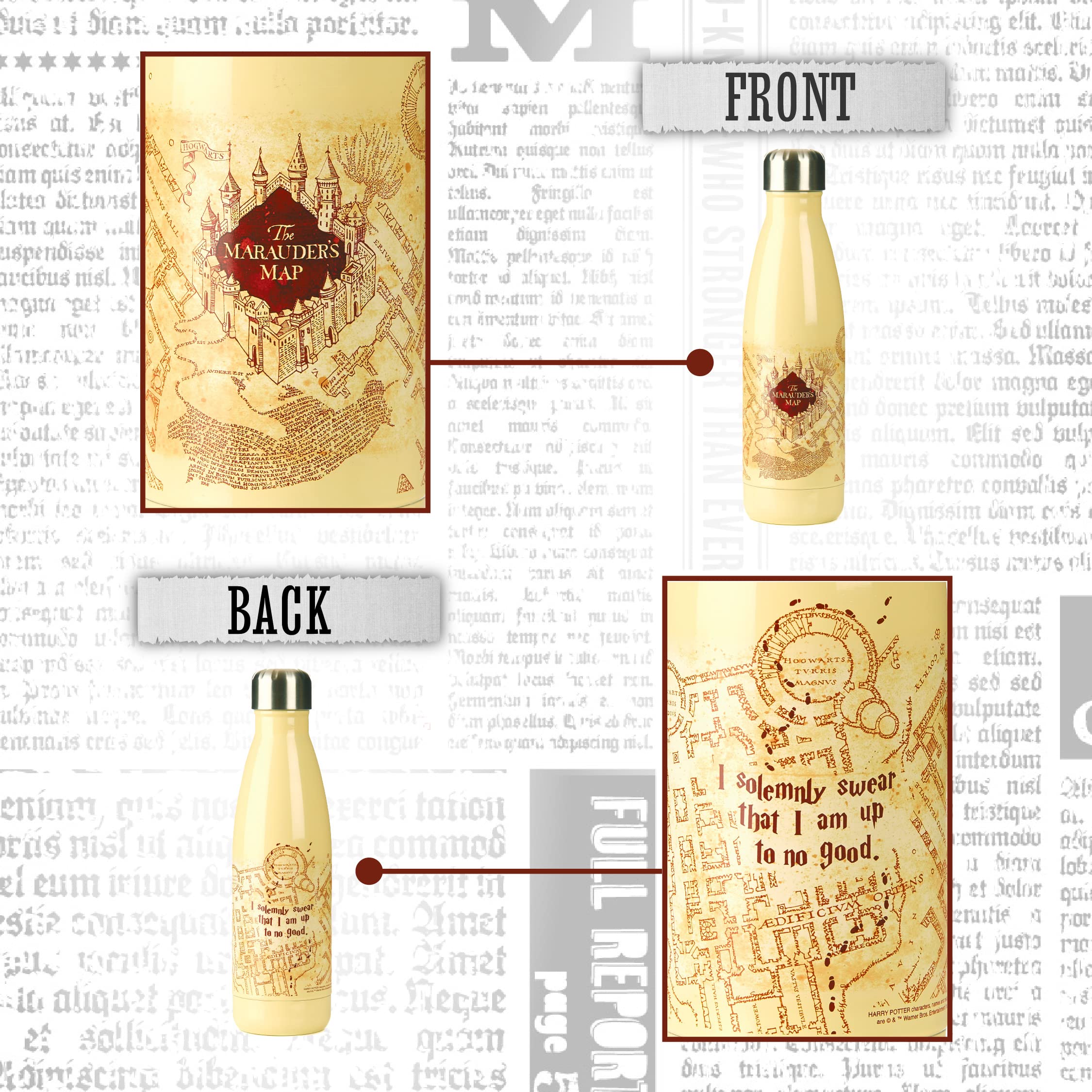 Paladone Drinkware Harry Potter Wasserflasche Metall 500 ml kaufen