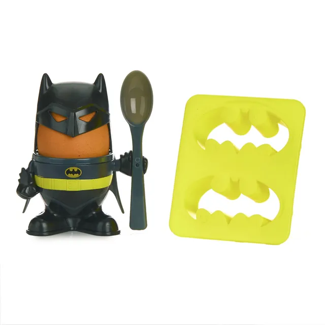 Paladone Homeware Batman Frühstücksset Eierbecher Löffel Toast 3-tlg