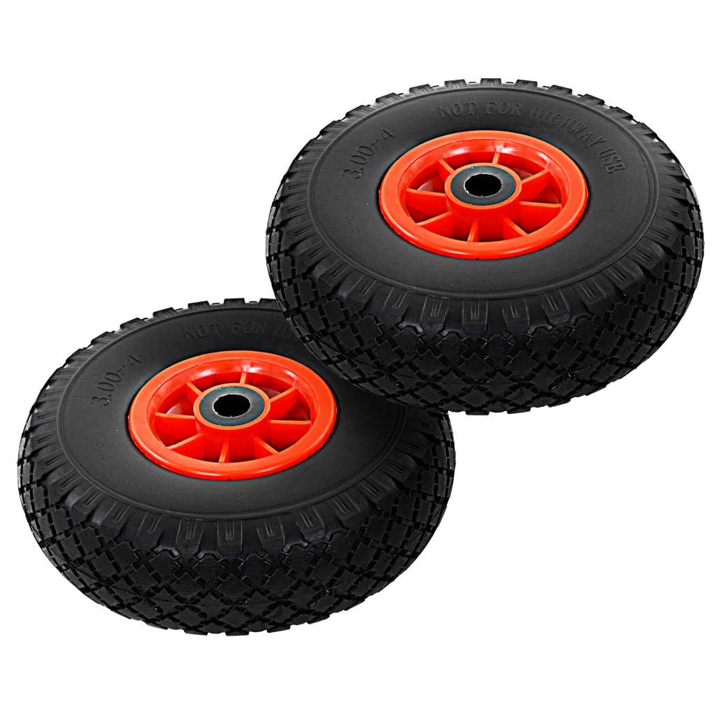 vidaXL Sackkarrenräder 4 Stk PU 260x85mm pannensicher