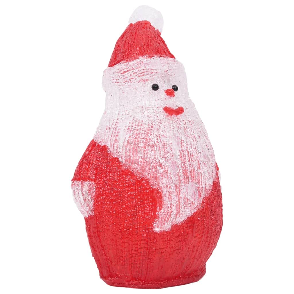 vidaXL Heim & Garten LED Weihnachtsmann 28cm Rot Acryl 25 LED