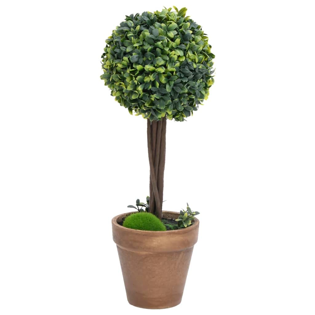 vidaXL Heim & Garten Künstlicher Buchsbaum Kugel 33cm Topf Grün