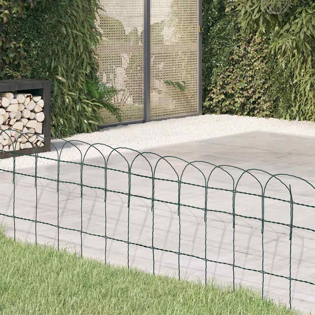 vidaXL Heim & Garten Beetzaun Eisen 10x0,4m schwarz