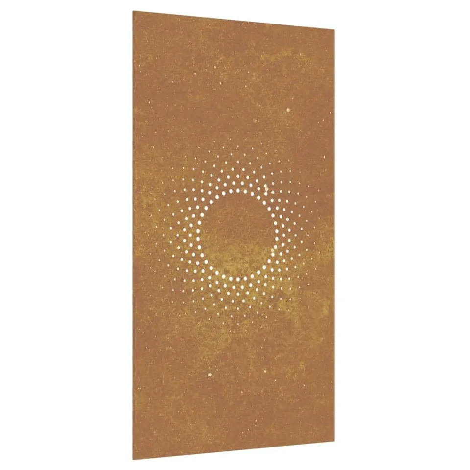 vidaXL Garten-Wanddeko Cortenstahl 105x55 cm Sonne Rost