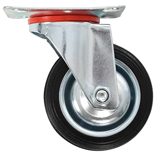 vidaXL Wirtschaft & Industrie Lenkrollen 75 mm 32 Stk. Gummi 50 kg