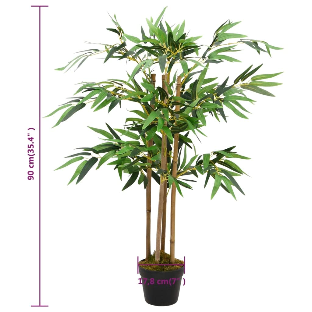 vidaXL Künstlicher Bambus Twiggy Topf 90 cm 324 Blätter