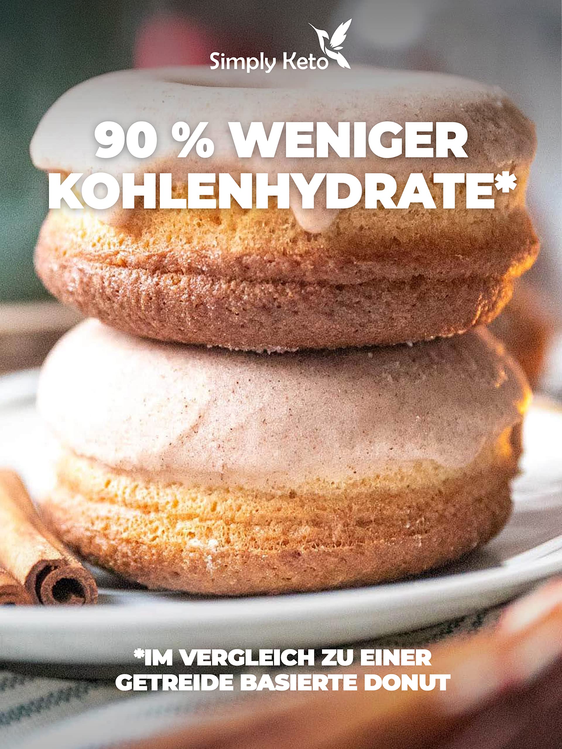 Keto Zimtschnecke Donuts 2er Pack Low Carb Erythrit