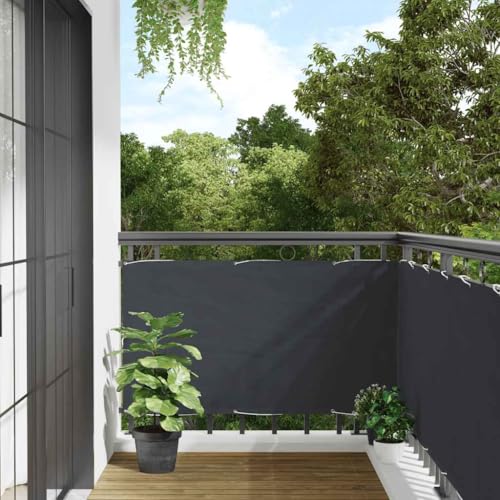 vidaXL Heim & Garten Sichtschutz Anthrazit PVC 700x90cm Ösen